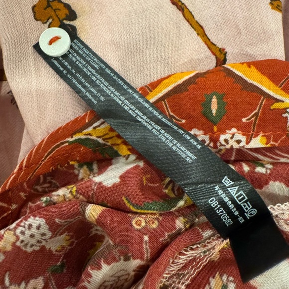 Anthropologie Rust and Cream Floral Dress - Picture 8 of 14